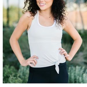 Zyia Grey Knot Just A Cute Tank